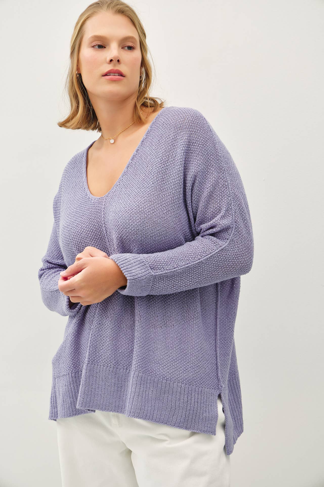 PLUS- CASELLA CUFF SWEATER