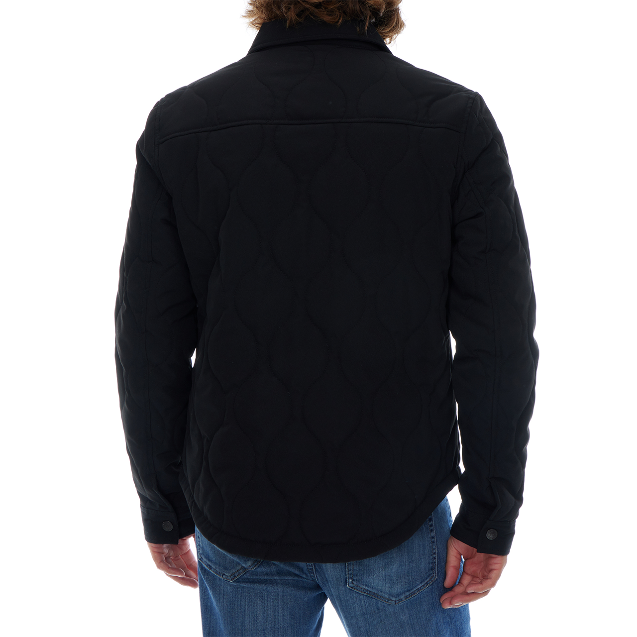 Dayton Black Quilted Zip Up Jacket