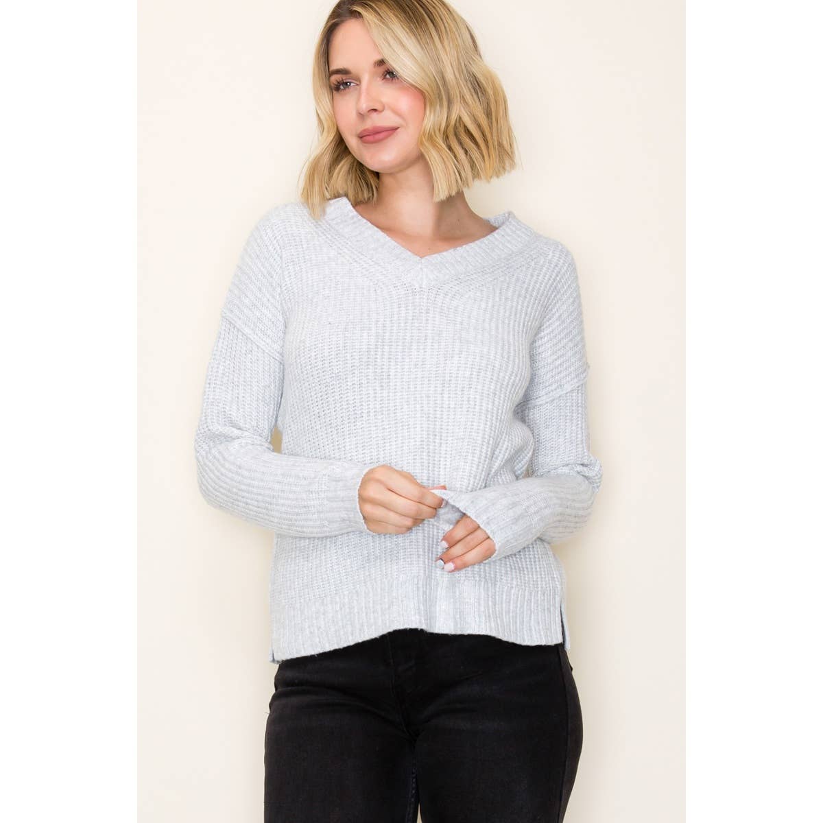 SWEET AND COZY GREY SWEATER