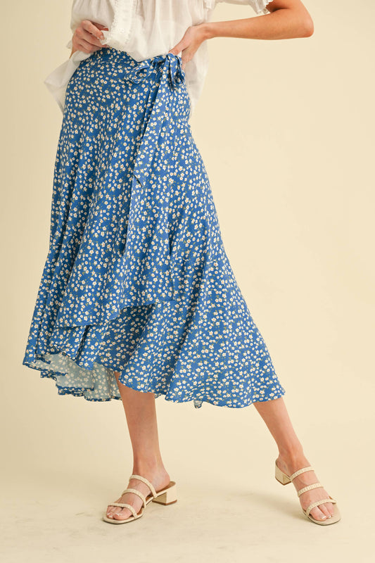 IN BLOOM WRAP SKIRT