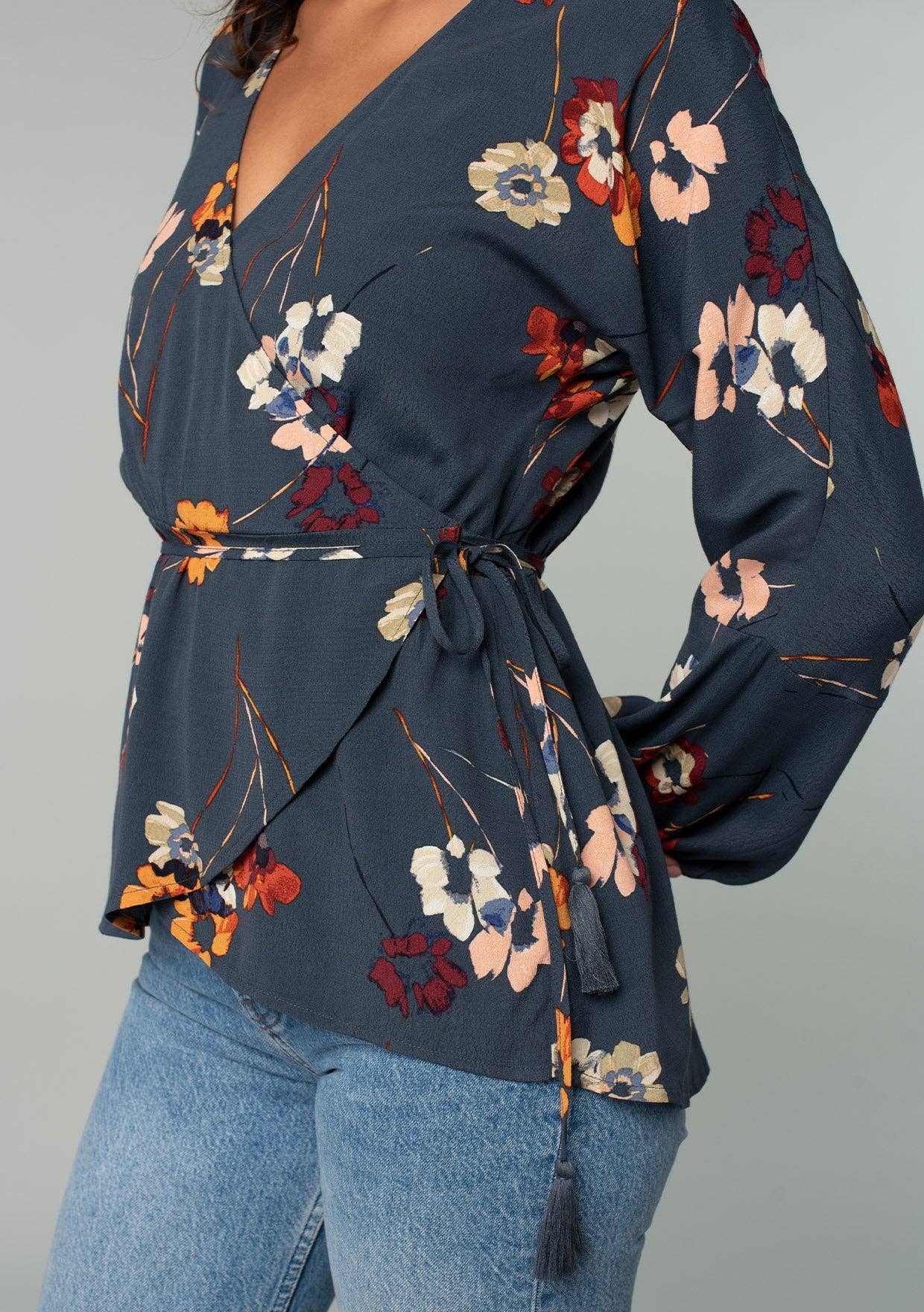 TANA WAIST TIE WRAP TOP