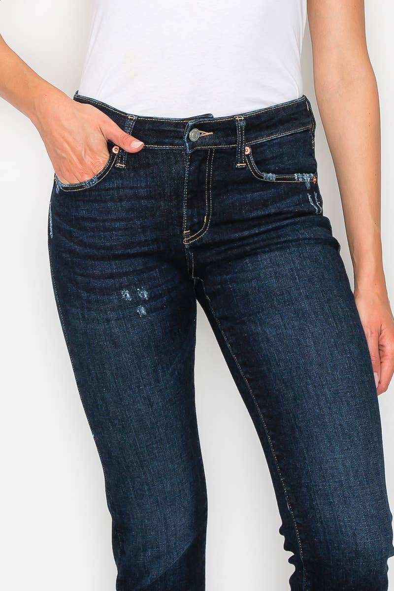 Artemis High Rise Skinny Straight Jeans