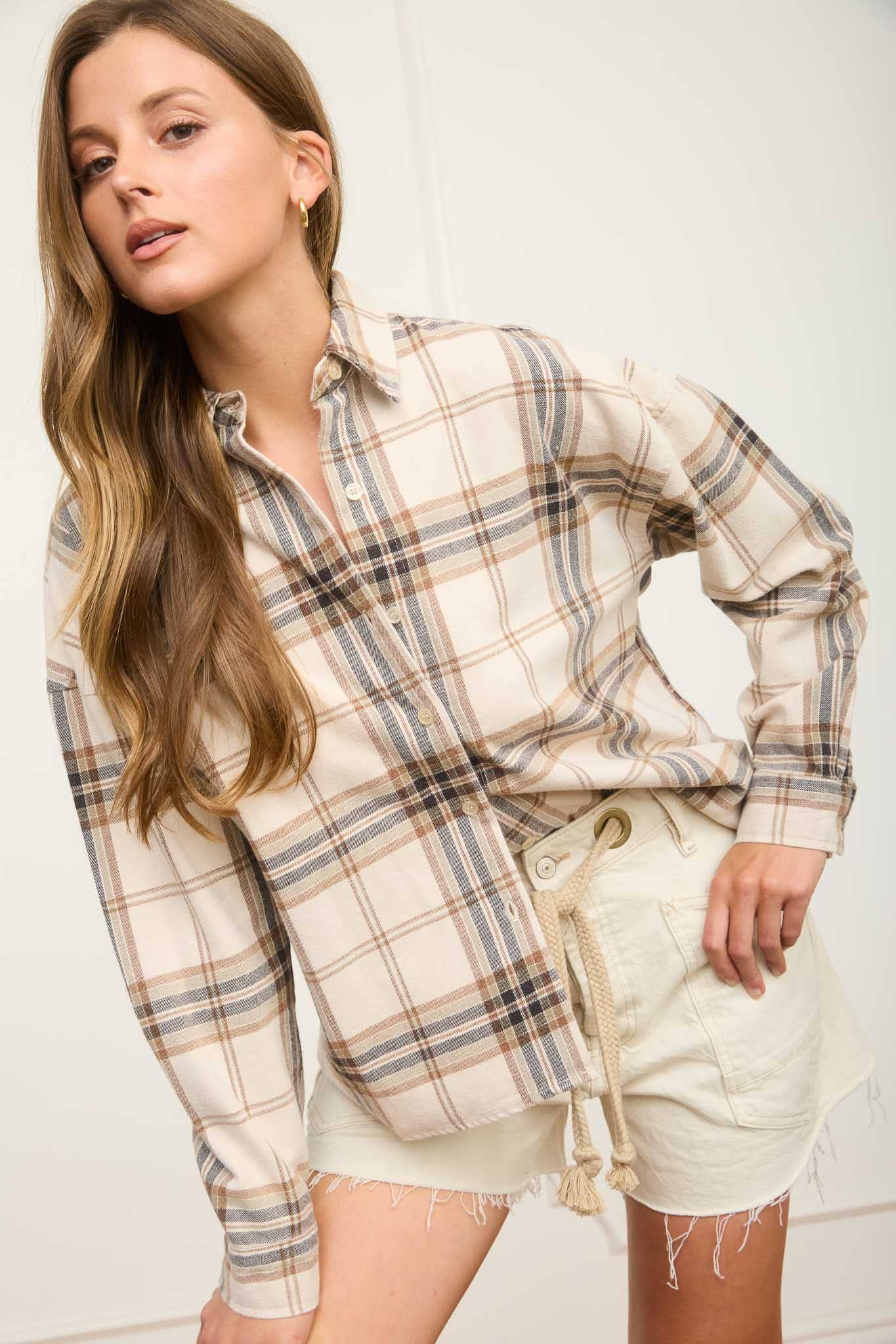 CLARK BUTTON DOWN PLAID