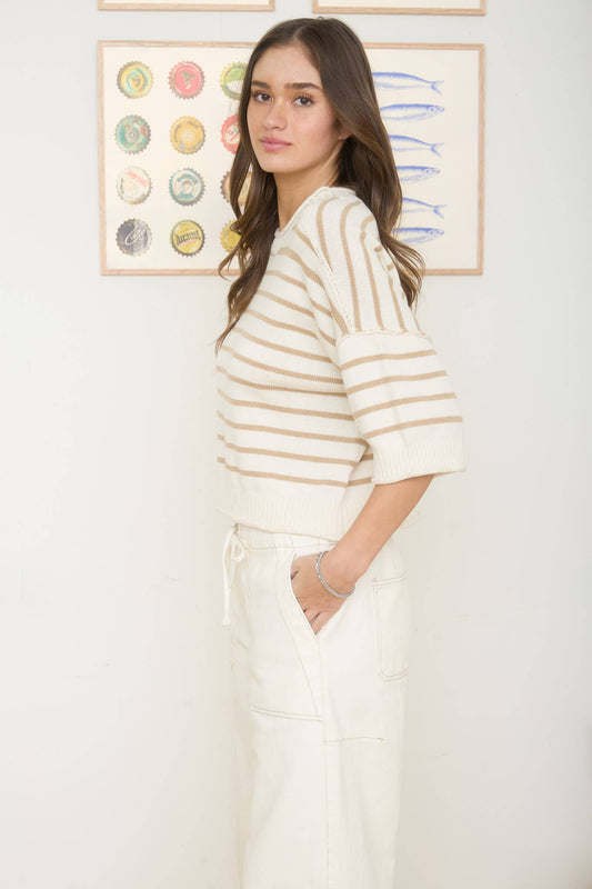CHLOE STRIPED SWEATER