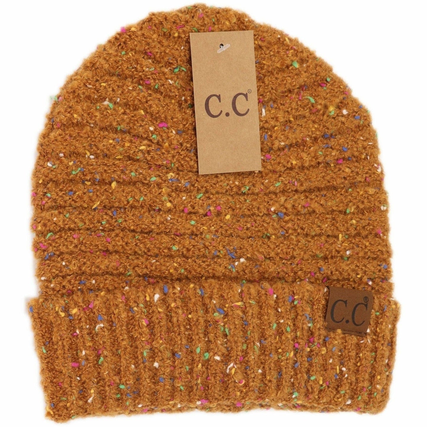 Confetti Boucle Knit Cuff Beanie