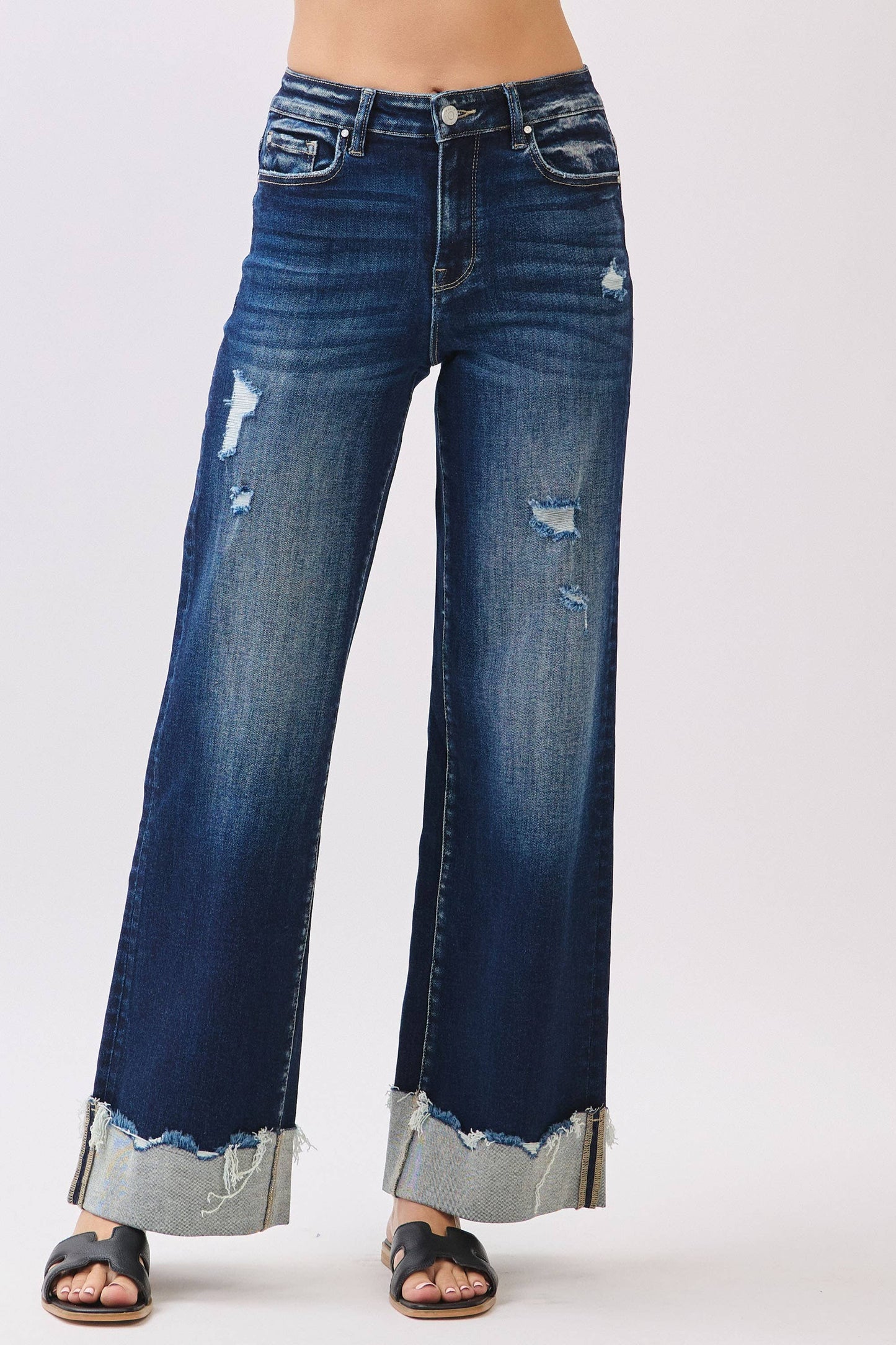 STEVIE DK HR CUFFED WIDE LEG