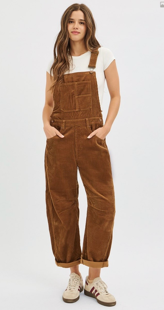 GILMORE CORDUROY BARREL OVERALL