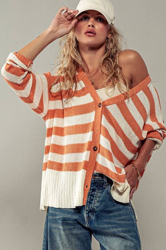 VIENNA STRIPED CARDIGAN
