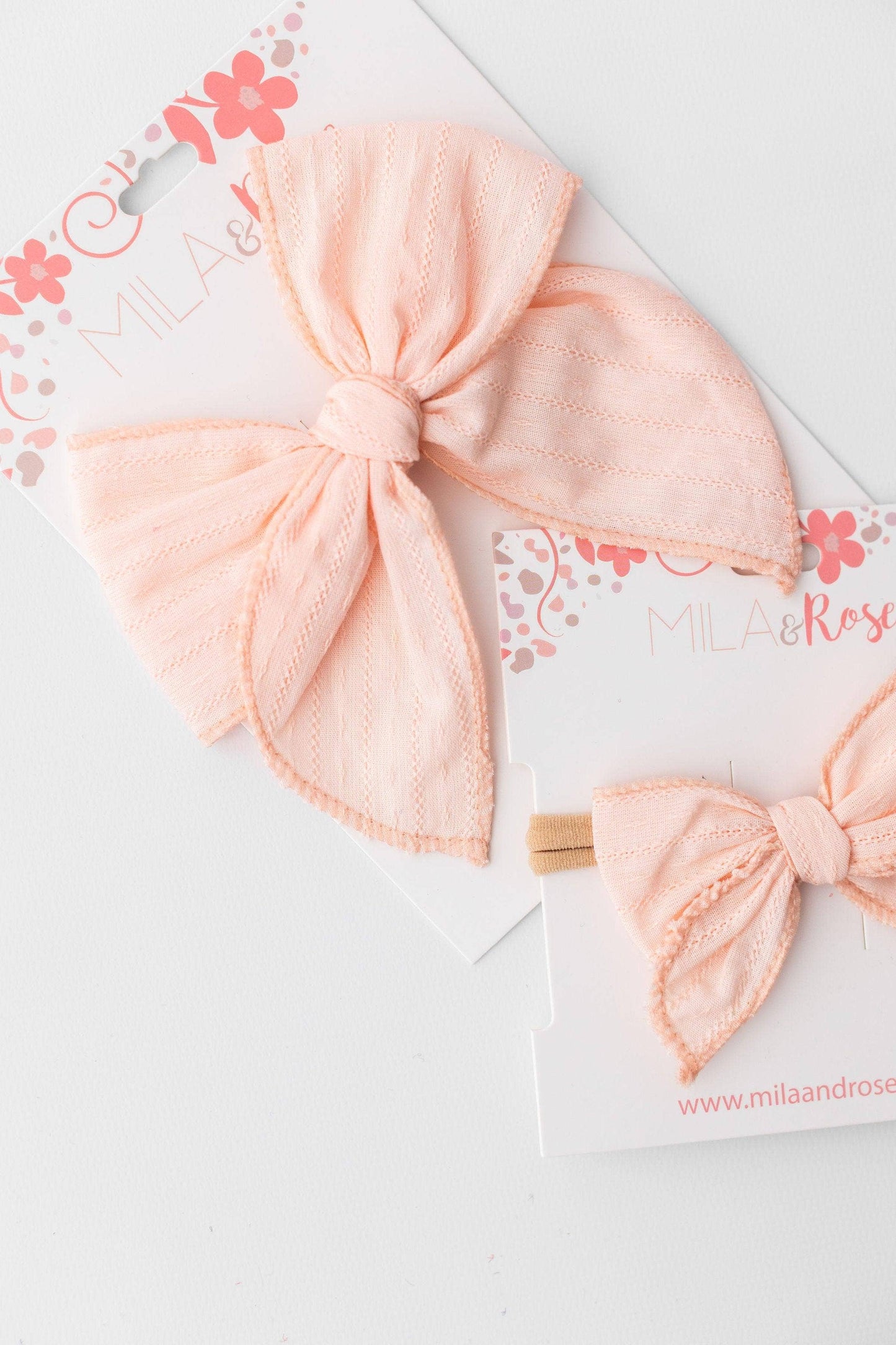 Classic Hair Bow - Petal Pink