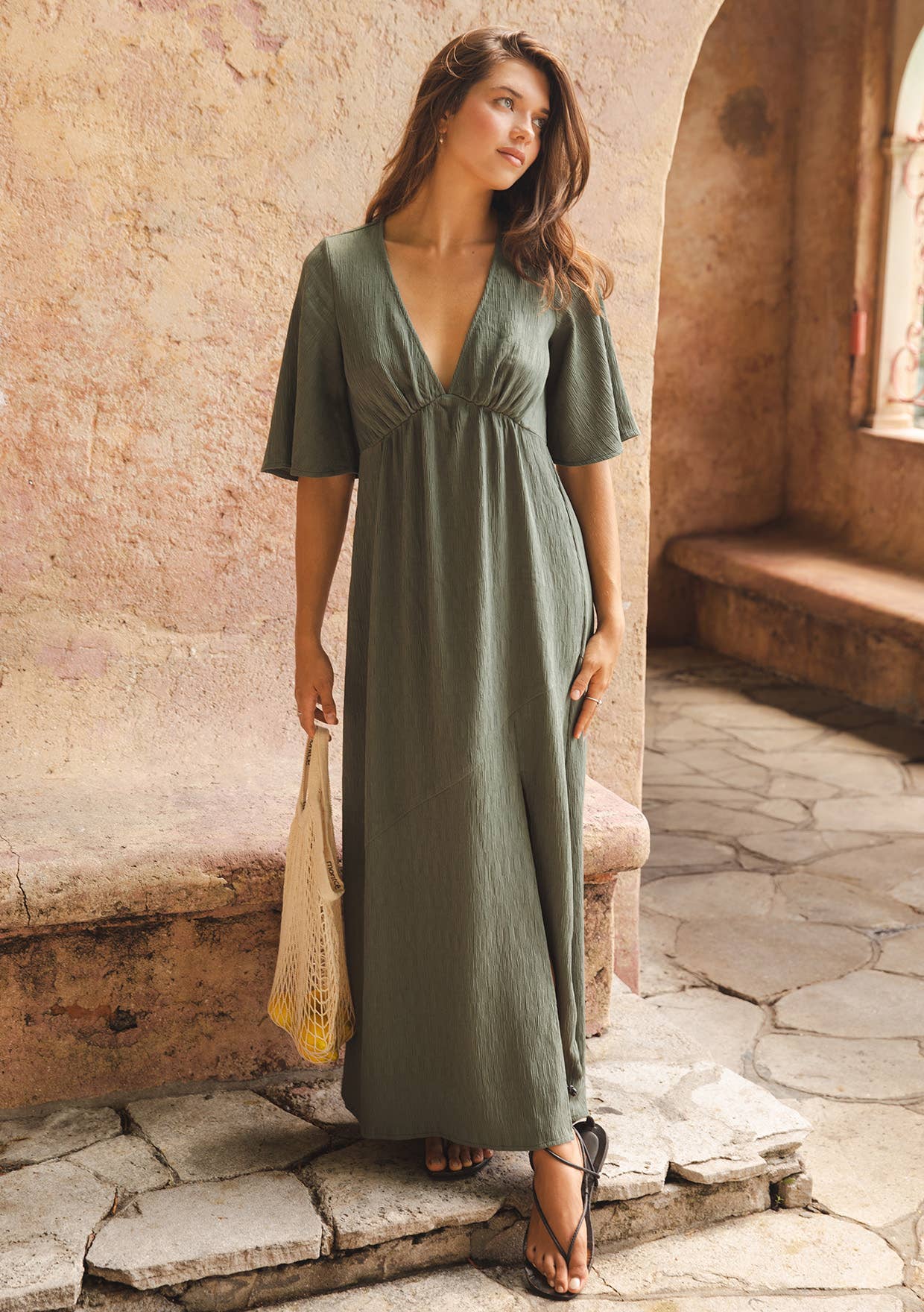 JULIANA OLIVE DRESS