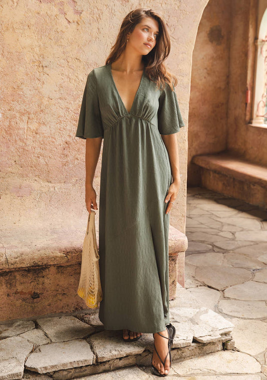 JULIANA OLIVE DRESS