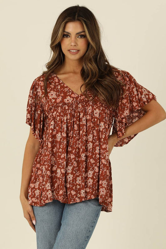 ASHLYNN WIDE SLEEVE BLOUSE