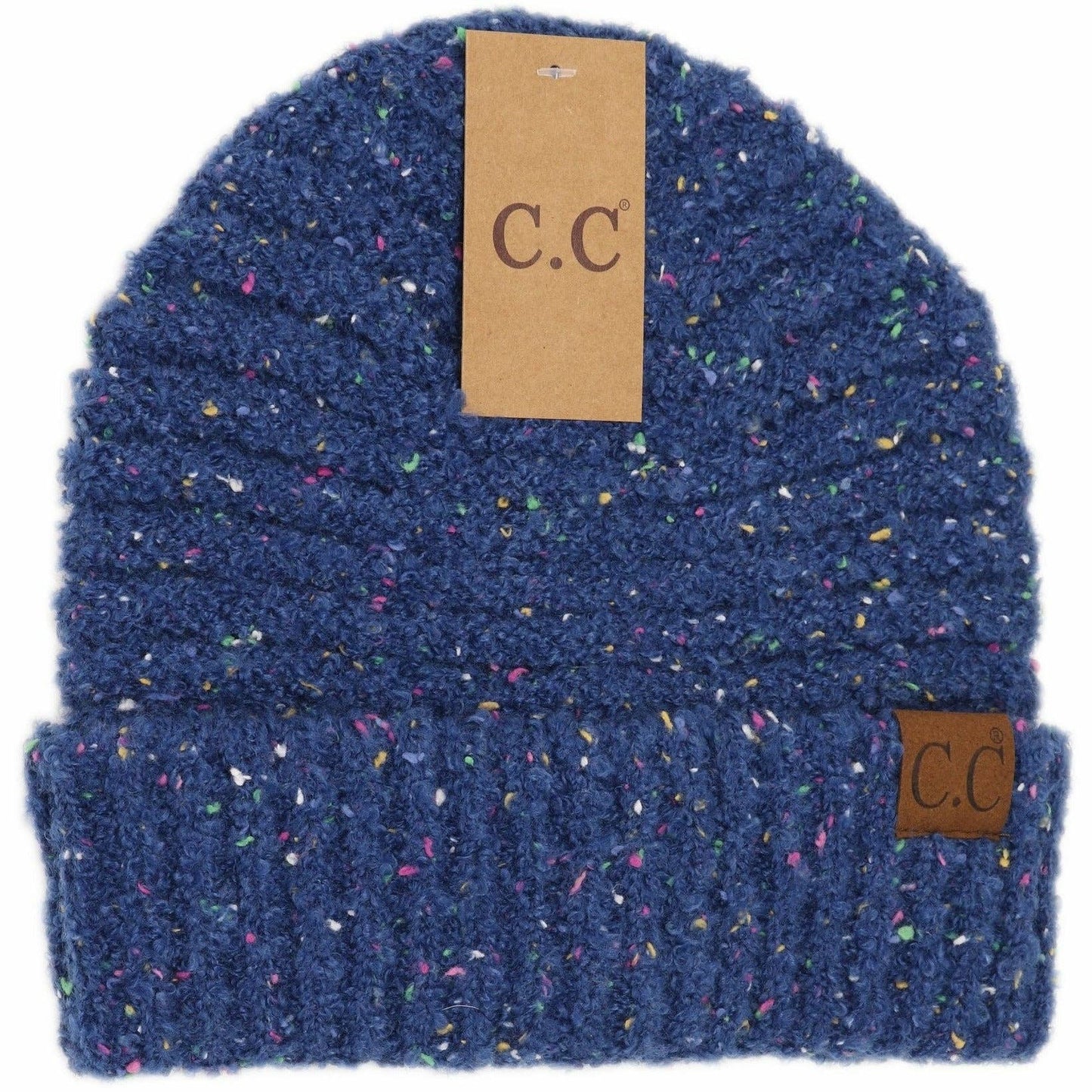 Confetti Boucle Knit Cuff Beanie