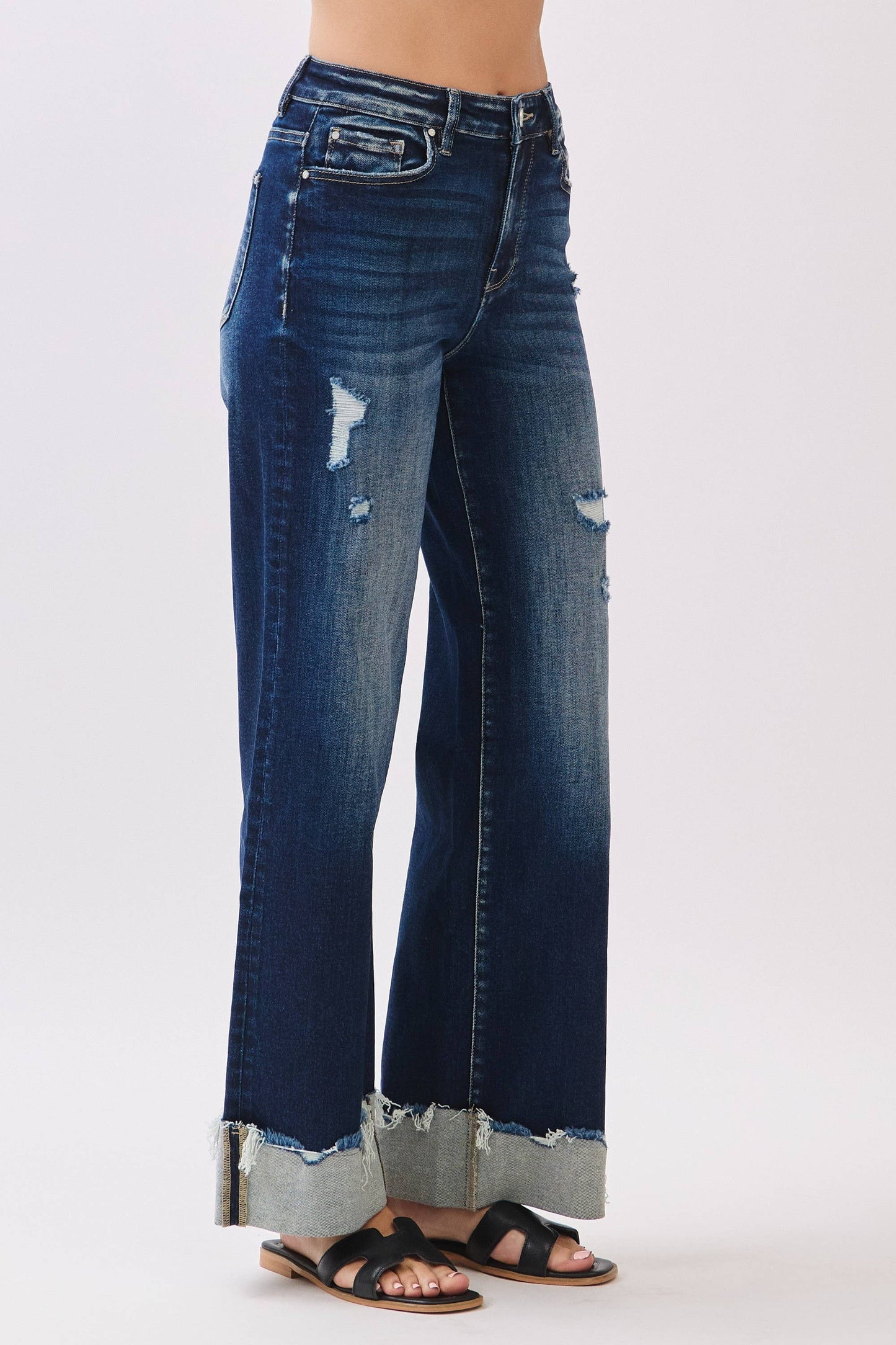 STEVIE DK HR CUFFED WIDE LEG