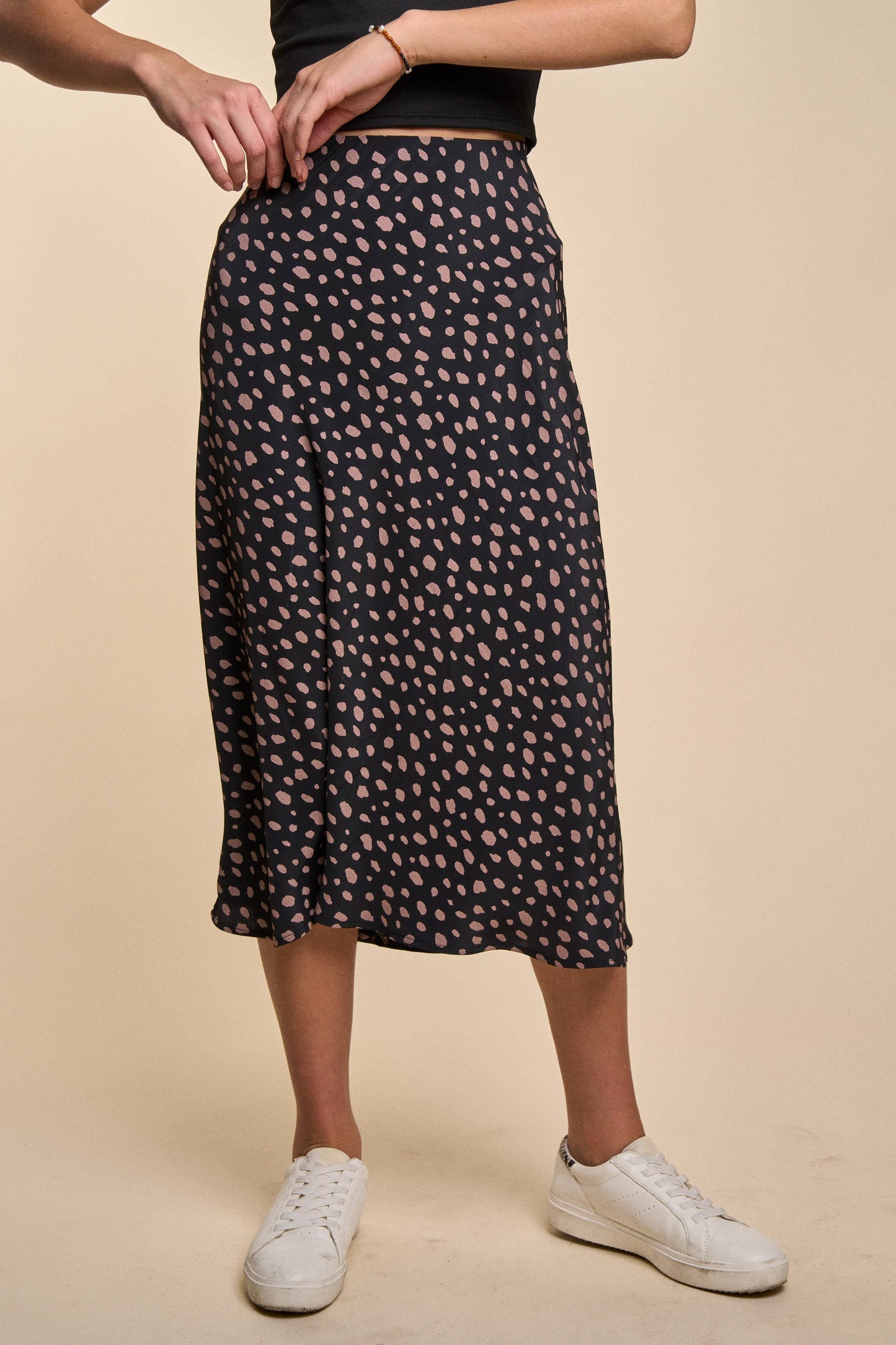 Kelsey Print Midi Skirt