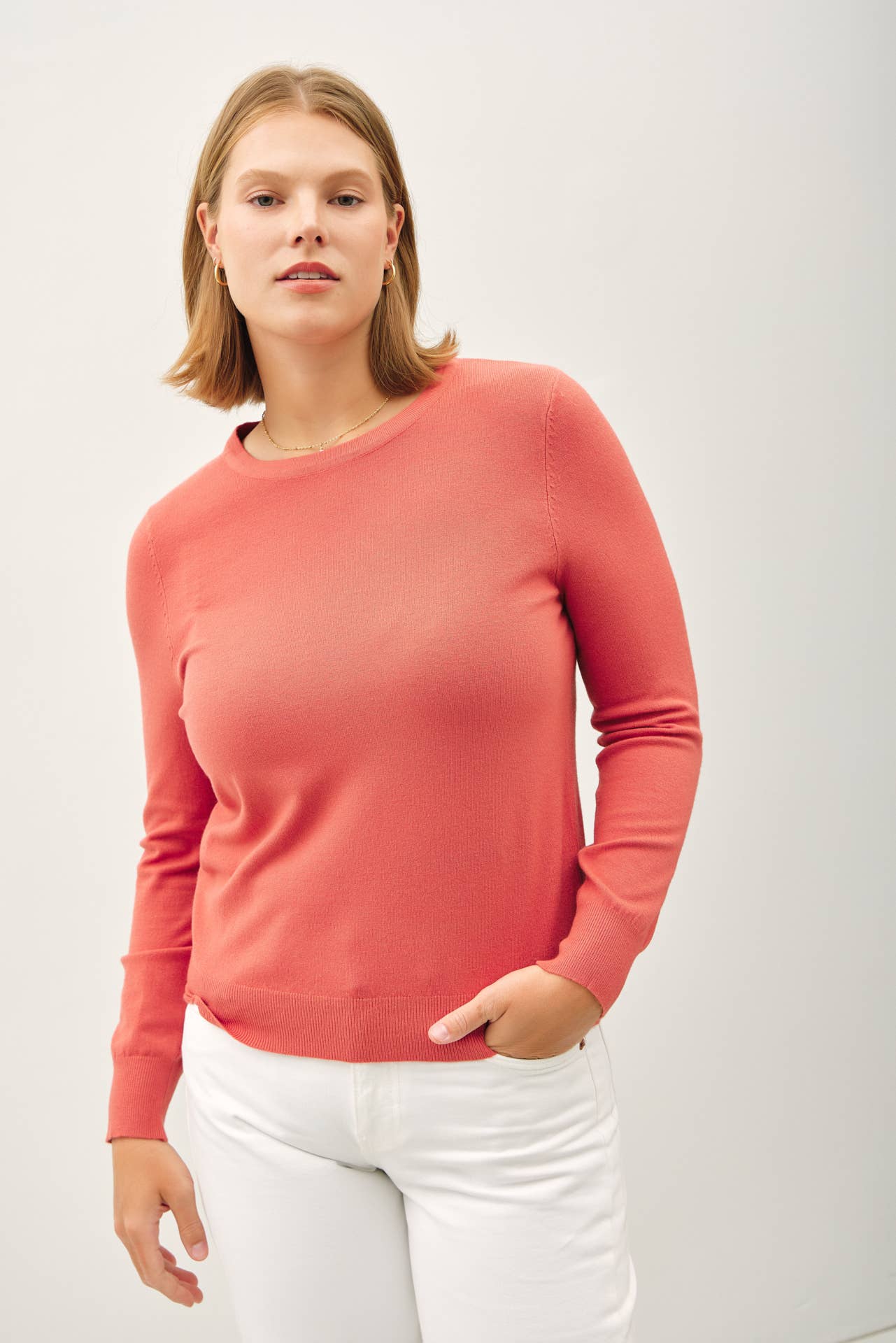 PLUS- COLLYNS SOFT KNIT SWEATER