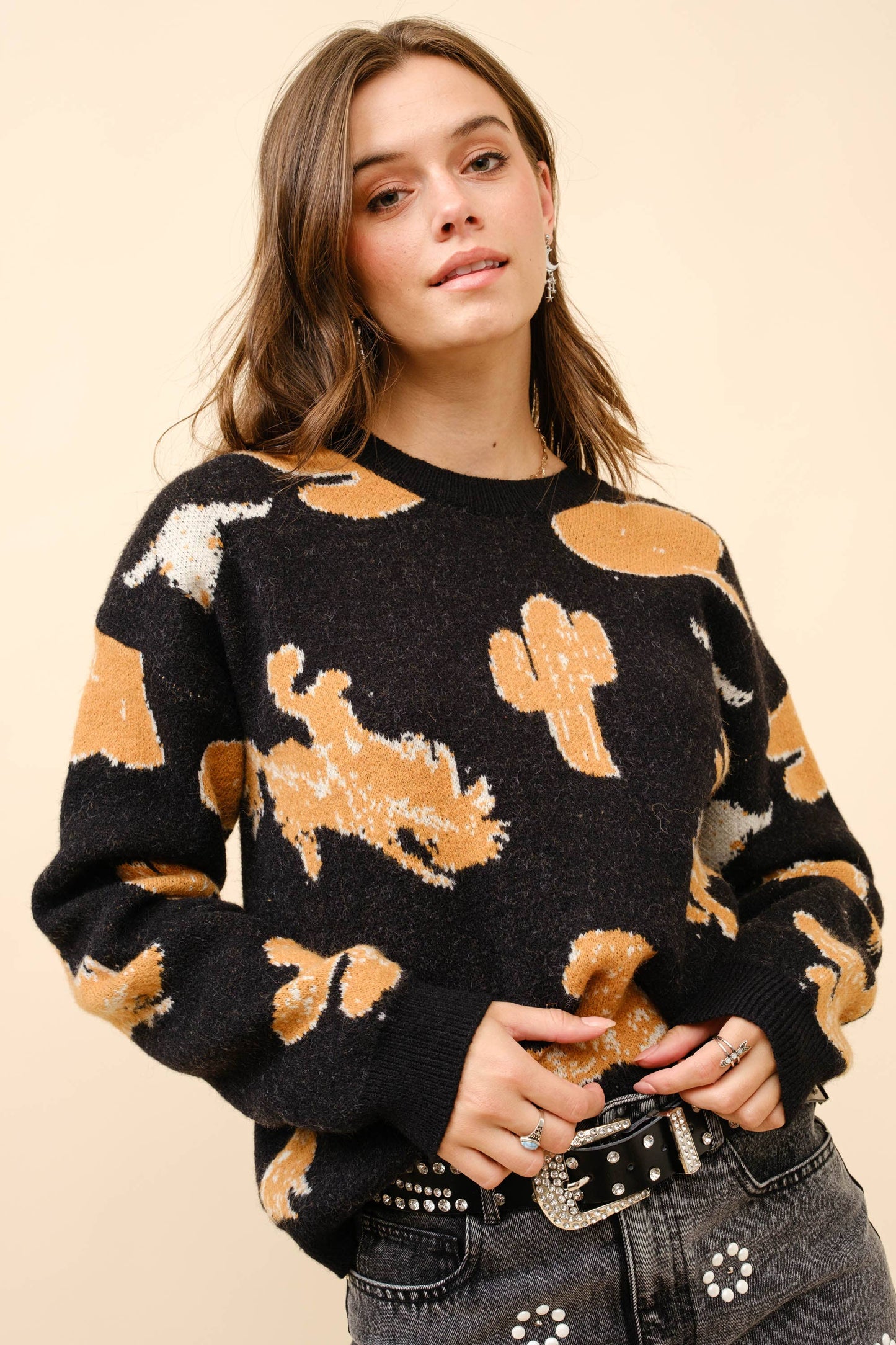 Cassidy Western Pullover Sweater