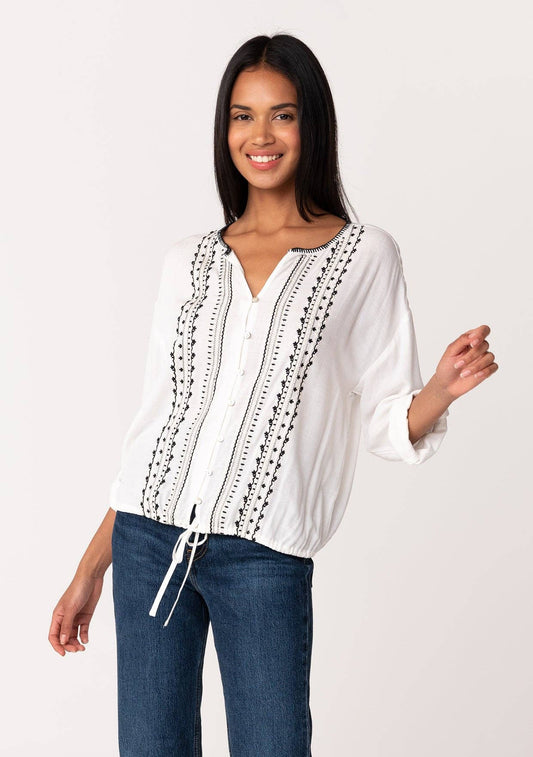 MILA BOHO BUTTON DOWN