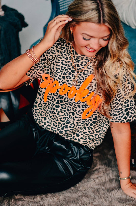 Spooky Bleached Leopard T