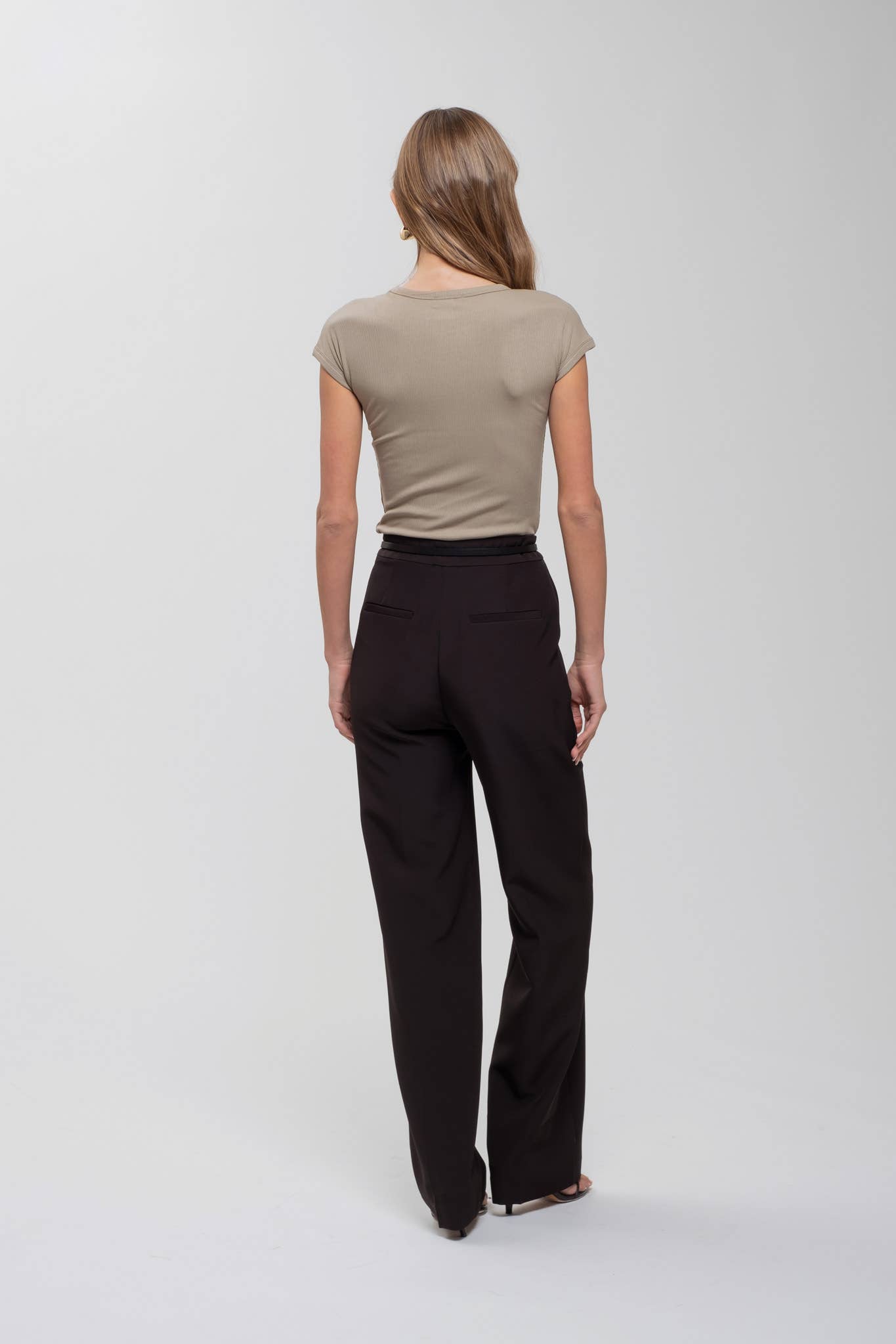 HIGH WAIST STRAIGHT LEG DRESS PANTS