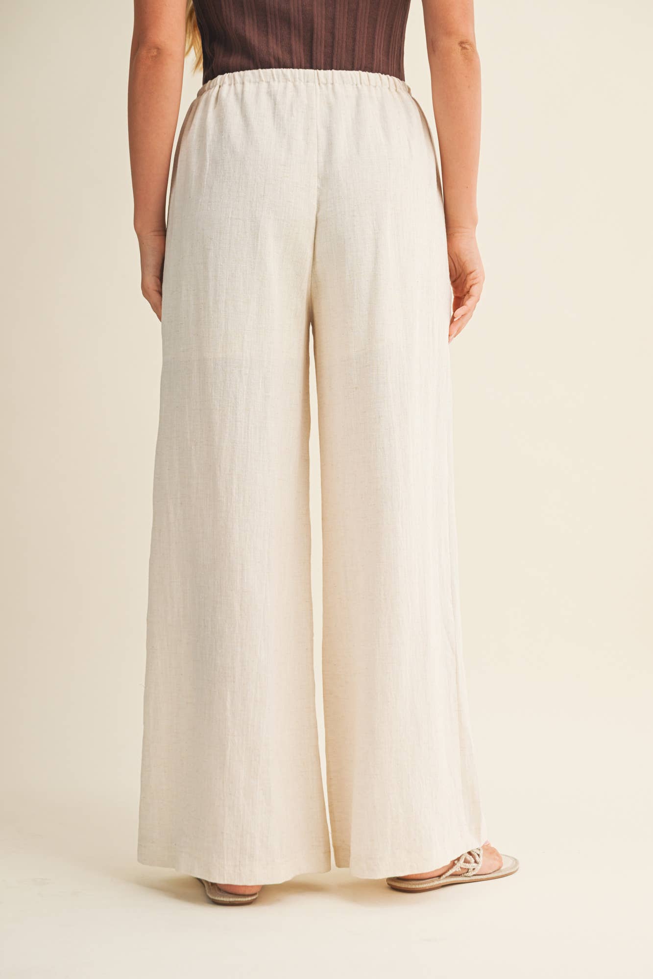 CREAM LINEN PANTS