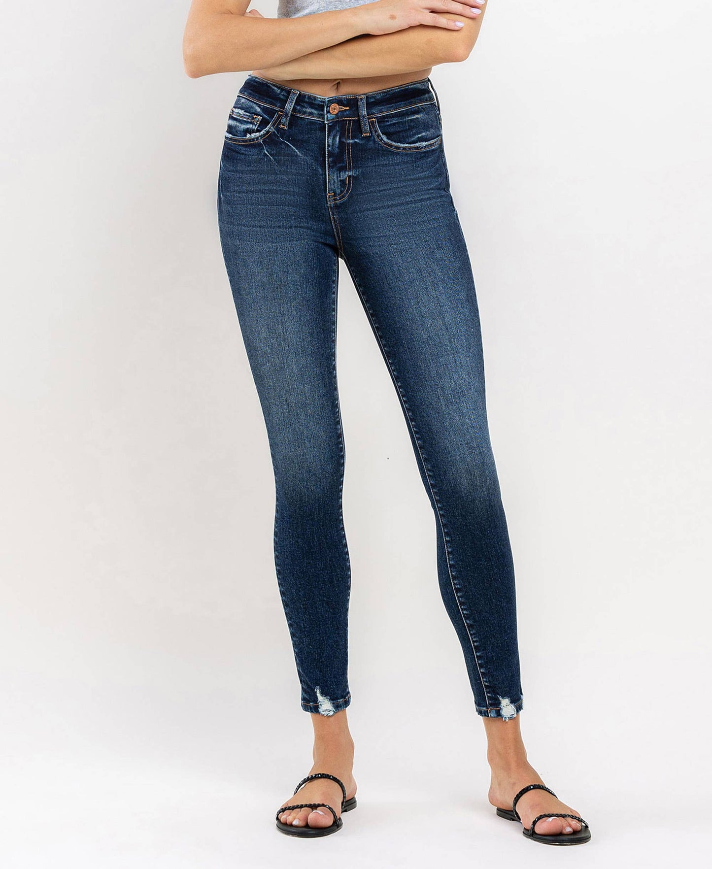 HAYLIE HIGH RISE ANKLE SKINNY JEANS