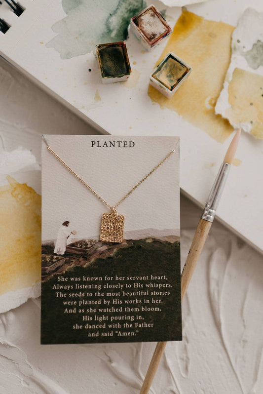 Planted Gold Necklace