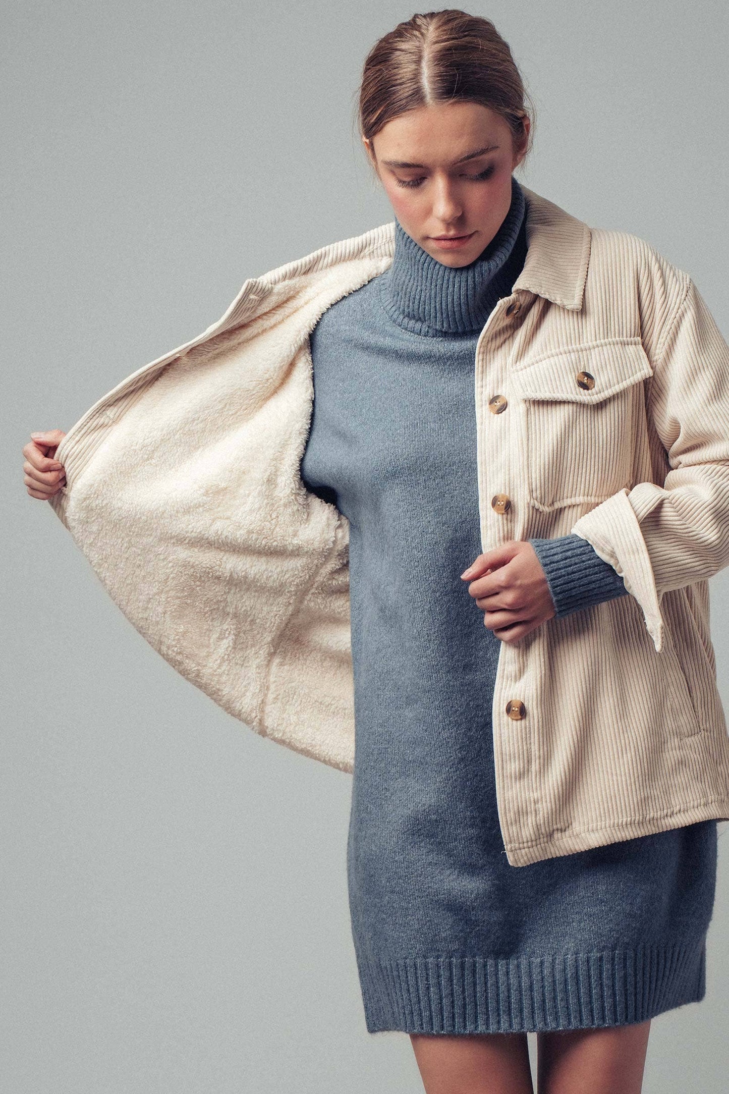 JESS SHERPA CORUROY JACKET