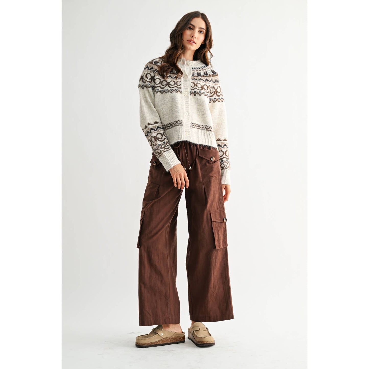 NORDIC-INSPIRED WOOL-BLEND CARDIGAN