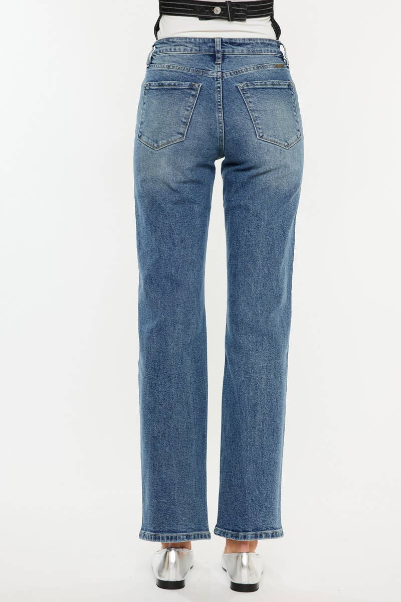 HIGH RISE TRUE STRAIGHT JEANS