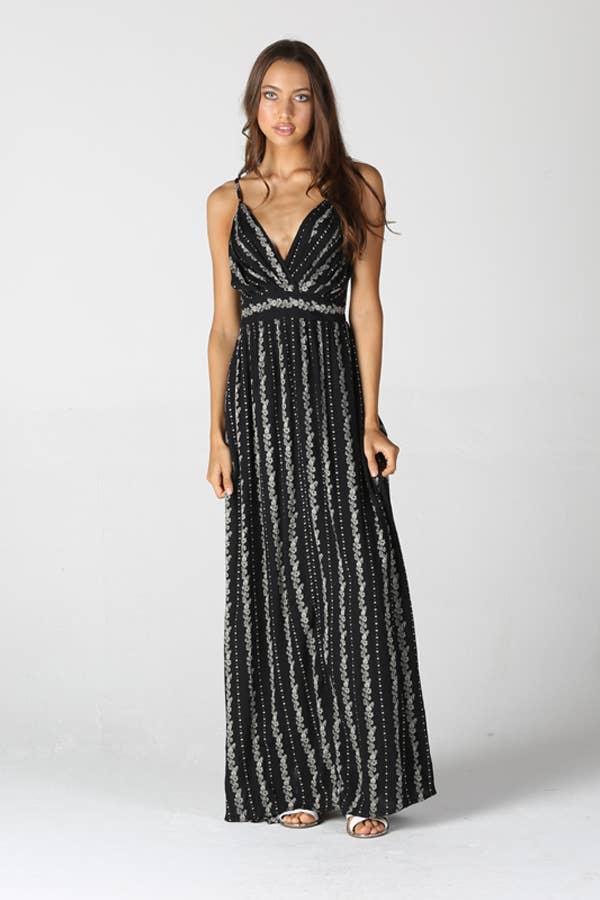 La Brisa V Neck Maxi Dress