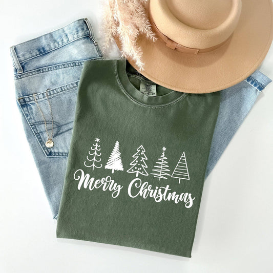 Merry Christmas Trees Unisex Tee