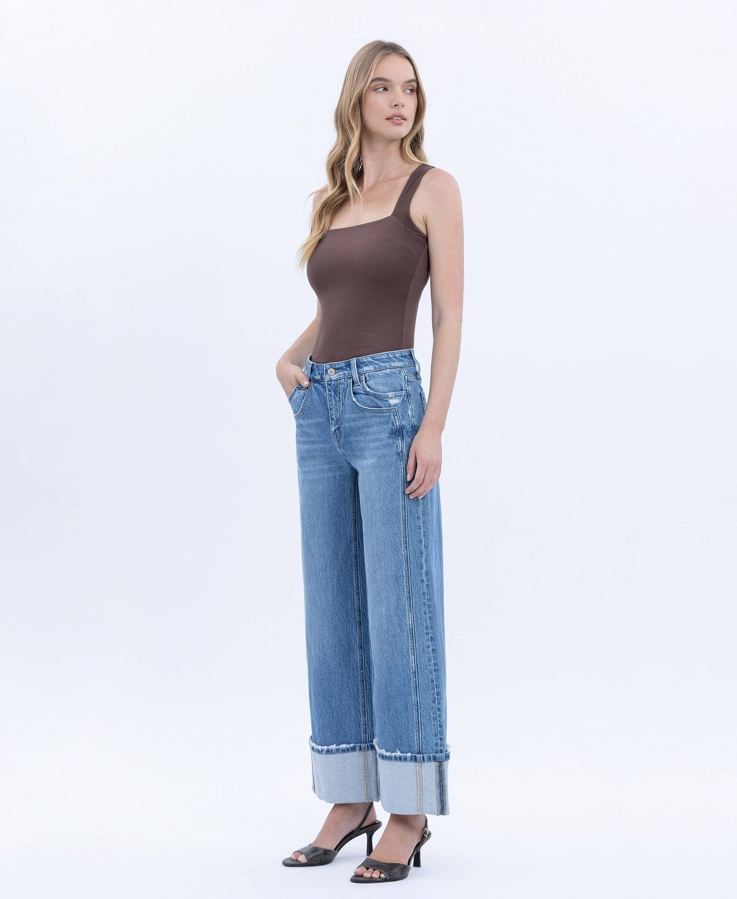 COLLEEEN HR CUFFED BAGGY JEAN