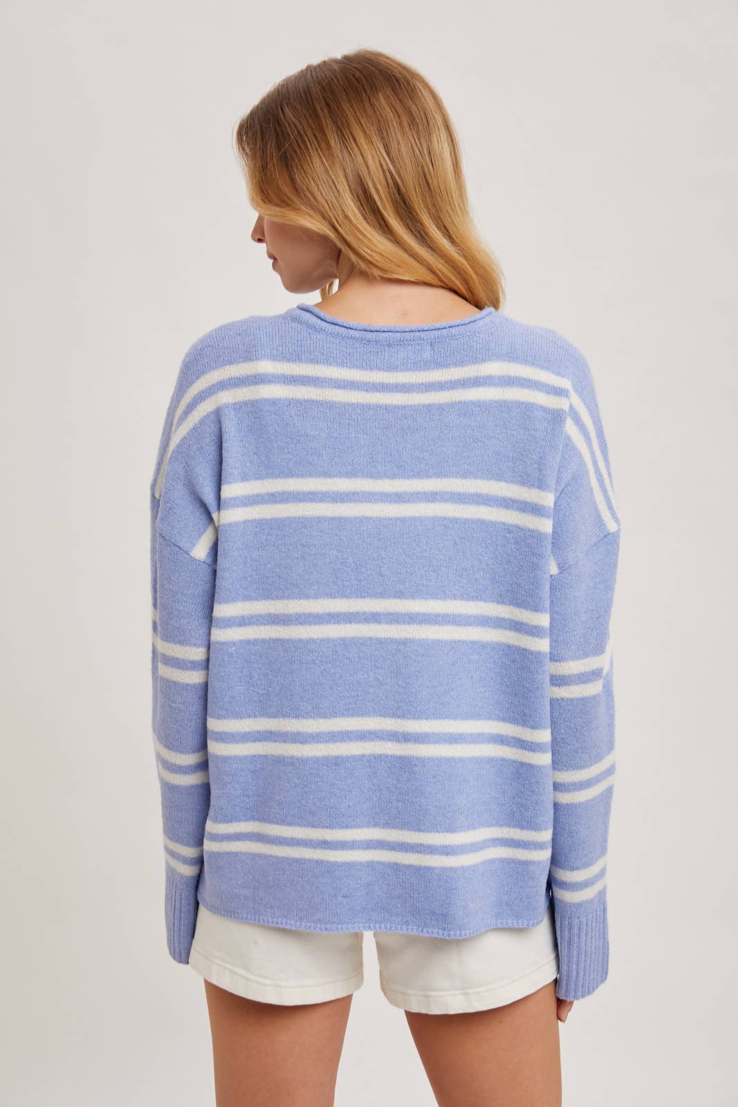 JADE STRIPED KNIT SWEATER