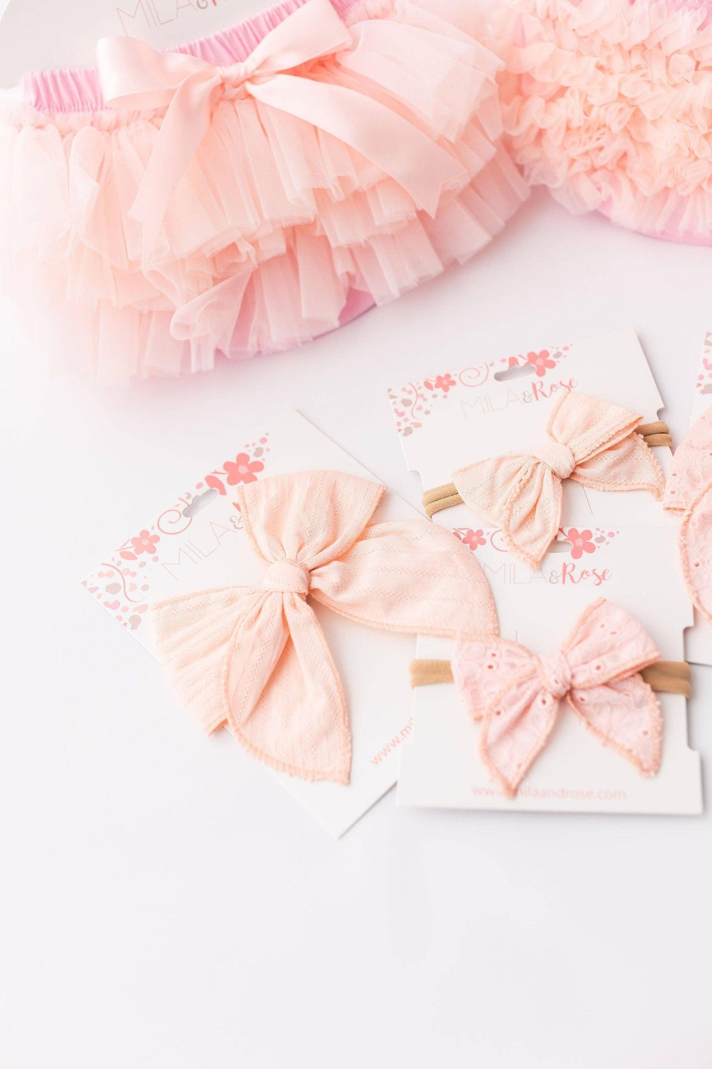 Classic Hair Bow - Petal Pink