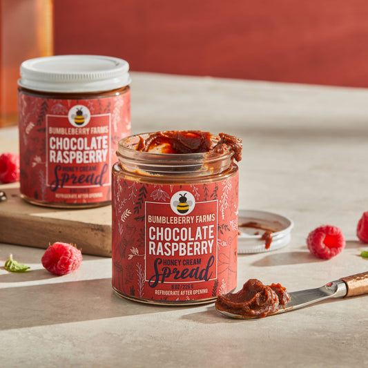 Chocolate Raspberry Honey Cream Spread