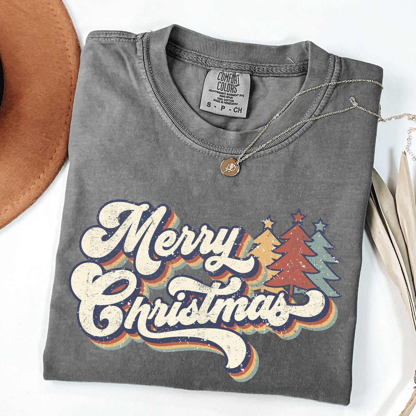 Retro Merry Christmas Unisex Tee