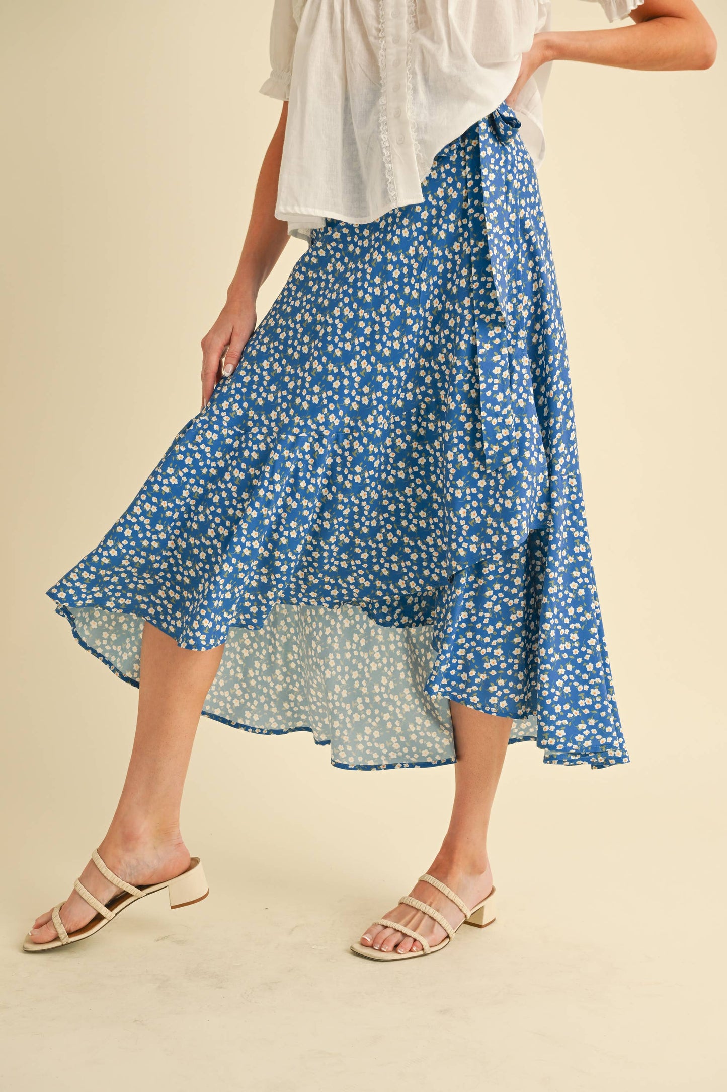 IN BLOOM WRAP SKIRT