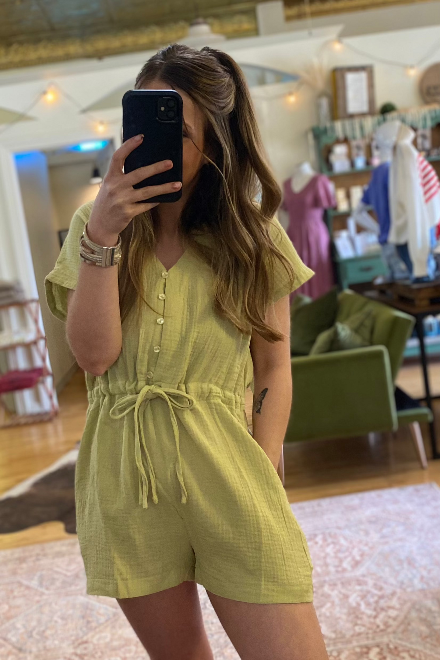 Cotton Gauze Easy Romper