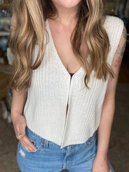 V-neck Sweater Knit Vest