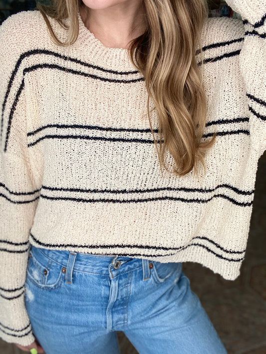 NINA CREAM KNIT TOP