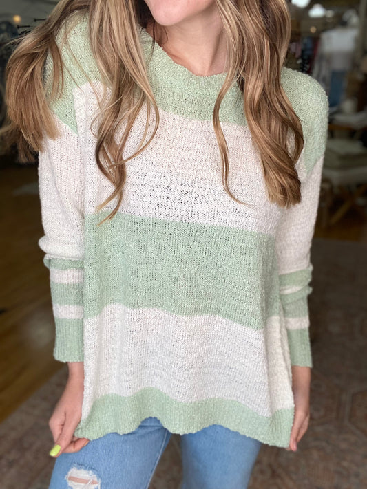 Brooke Texture Stripe Sweater