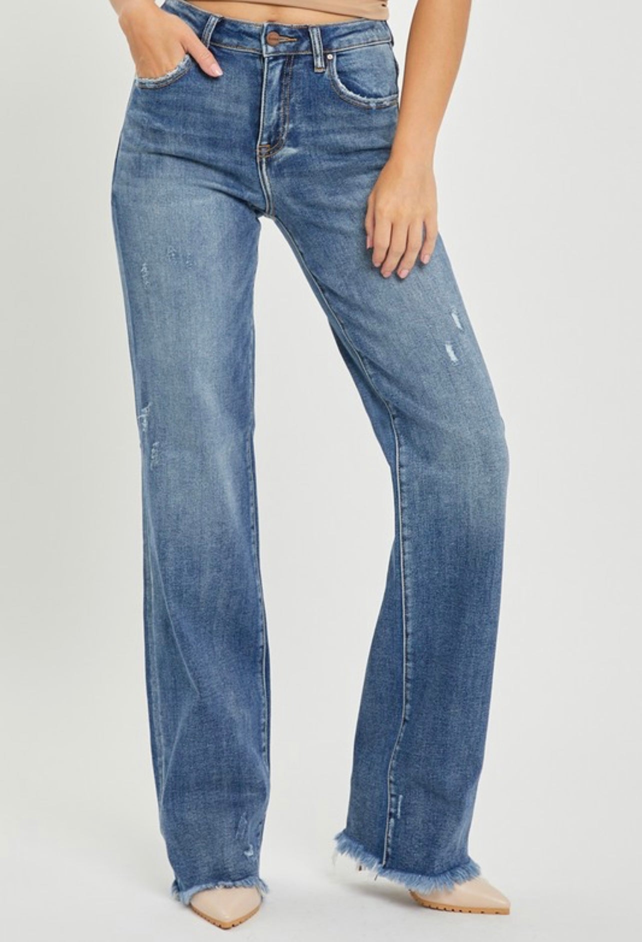 Logan High Rise Straight Jeans