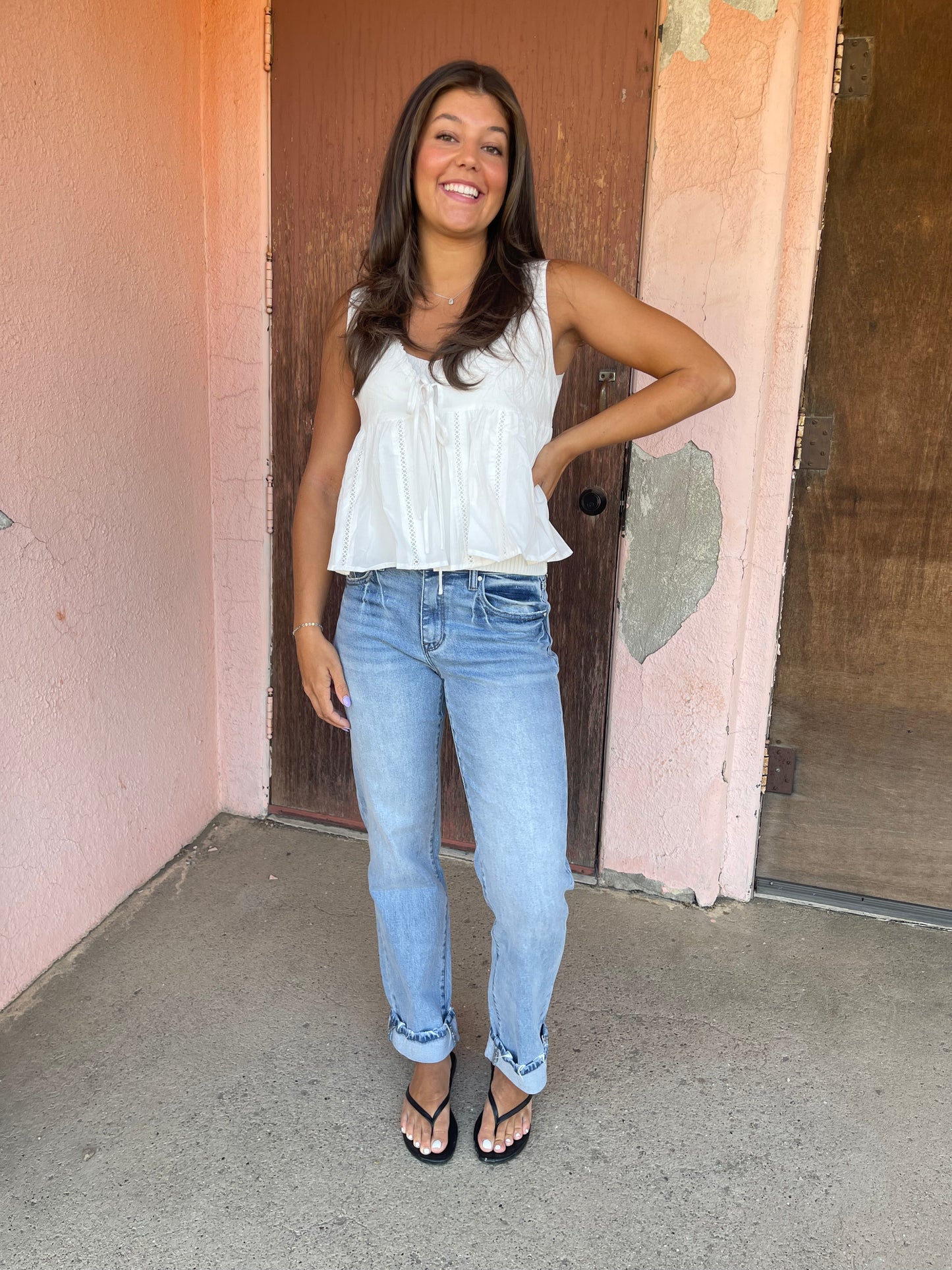 ANN MARIE PEPLUM TOP