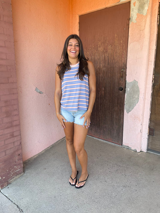 KAMARI RIBBED JERSEY TOP