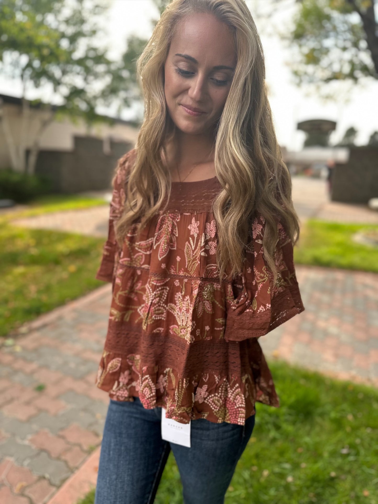 REGINA PRINTED BLOUSE