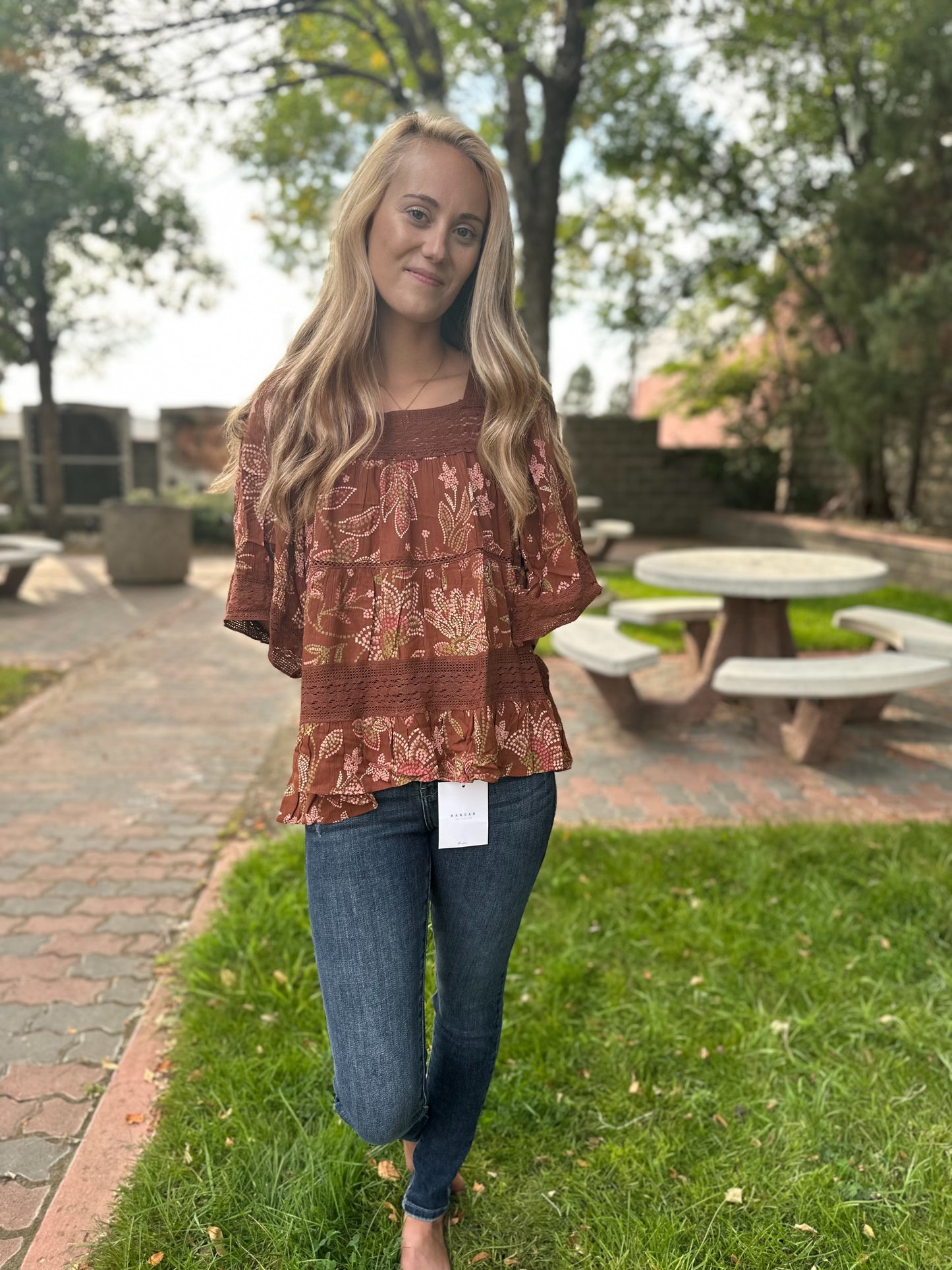 REGINA PRINTED BLOUSE