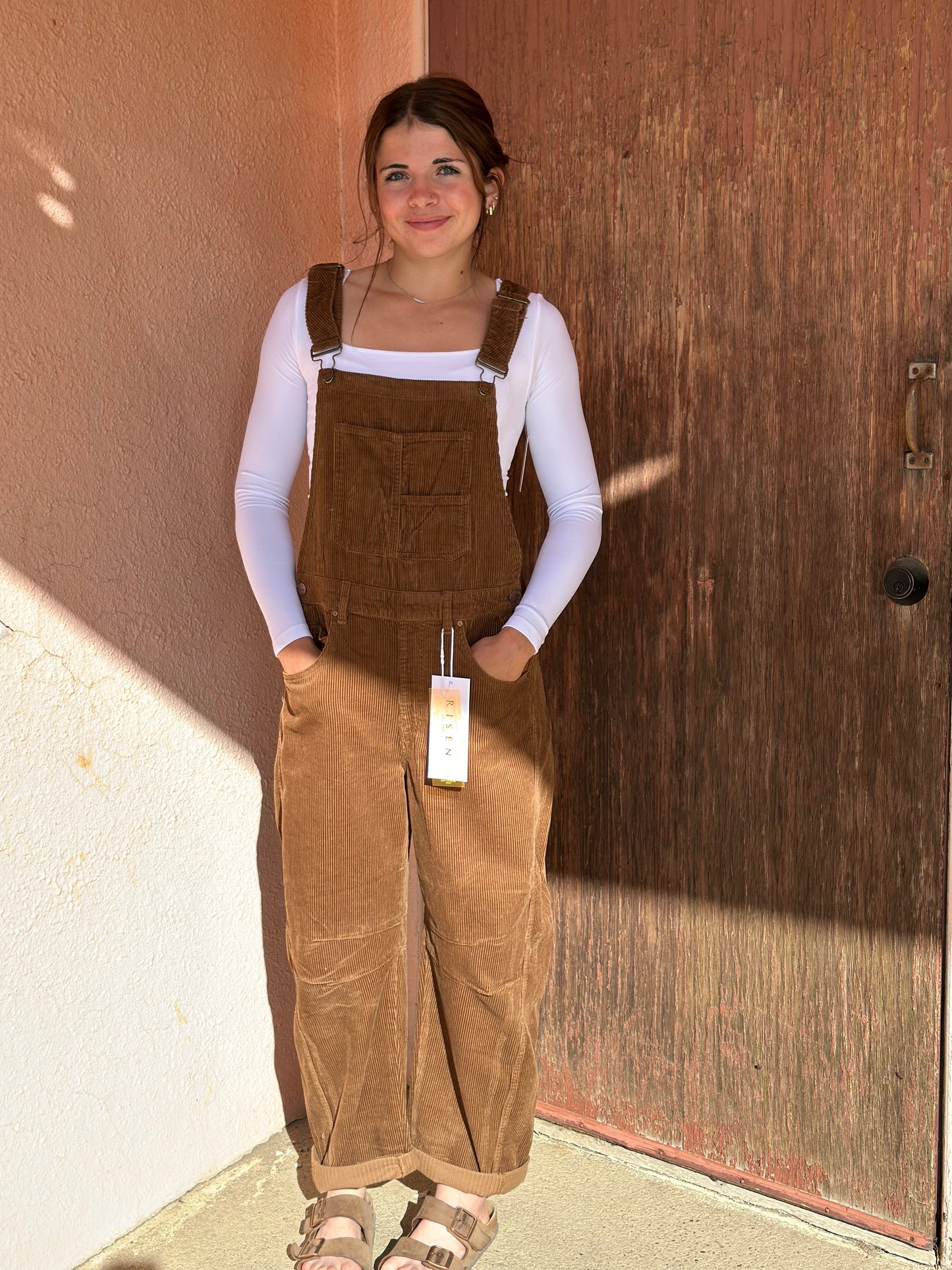 GILMORE CORDUROY BARREL OVERALL