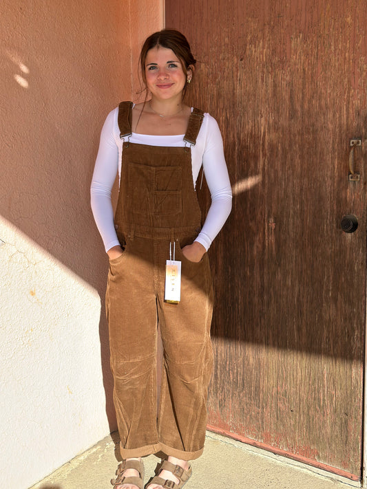 GILMORE CORDUROY BARREL OVERALL