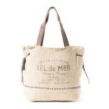 Sel de Mer Gathered Strap Tote Bag